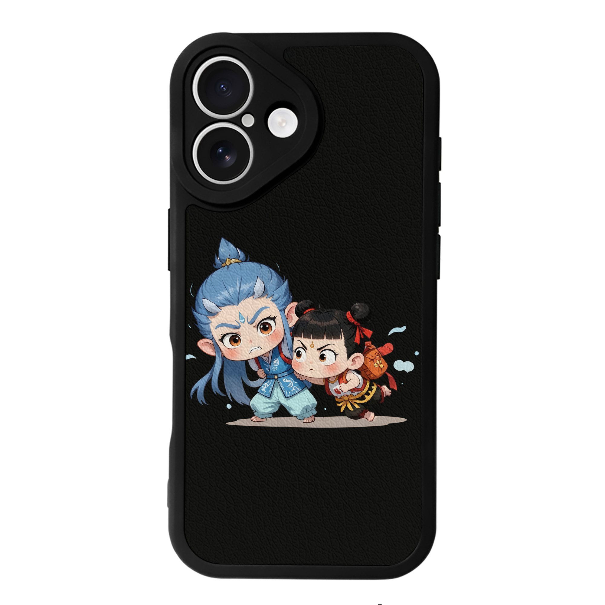 （画像用） Ne Zha 2 ナタ 魔童の大暴れ 【iPhone 16シリーズ対応】シリコンスマホケース（レザー調） 材質：シリコン